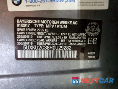 Zdjęcie 13 z 14 samochodu: 2017 BMW X6 XDRIVE35I VIN:5UXKU2C38H0U29282 - miniatura