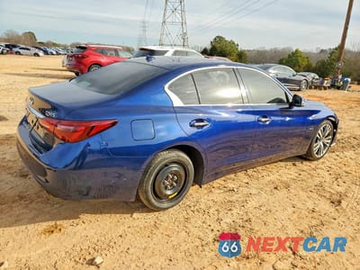 Trzecie zdjęcie samochodu z tyłu: 2018 INFINITI Q50 LUXE VIN:JN1EV7AR2JM445964 - miniatura