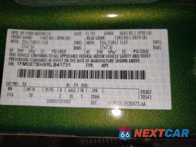 Zdjęcie 13 z 14 samochodu: 2024 FORD BRONCO BIG BEND VIN:1FMDE7BHXRLB41731 - miniatura