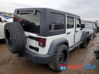 Trzecie zdjęcie samochodu z tyłu: 2018 JEEP WRANGLER UNLIMITED SPORT VIN:1C4BJWDGXJL828119 - miniatura