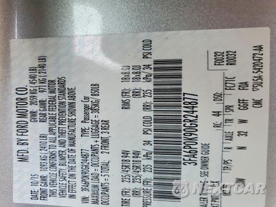 Zdjęcie 12 z 14 samochodu: 2016 FORD FUSION TITANIUM VIN:3FA6P0K90GR244877 - miniatura