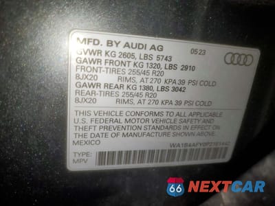 Zdjęcie 13 z 13 samochodu: 2023 AUDI SQ5 PREMIUM PLUS VIN:WA1B4AFY0P2161442 - miniatura