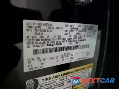 Zdjęcie 14 z 14 samochodu: 2019 FORD EXPEDITION XLT VIN:1FMJU1HT0KEA69060 - miniatura