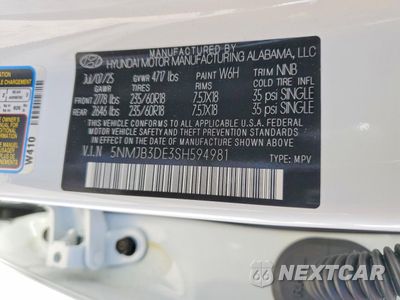 Zdjęcie 13 z 14 samochodu: 2025 HYUNDAI TUCSON SEL VIN:5NMJB3DE3SH594981 - miniatura