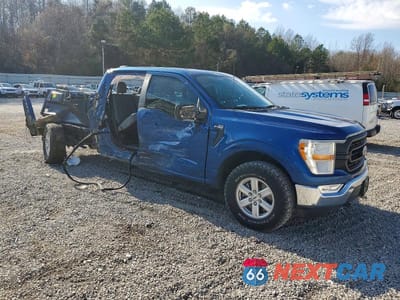 Czwarte zdjęcie samochodu z boku: 2022 FORD F150 SUPERCREW VIN:1FTFW1E57NFB21776 - miniatura
