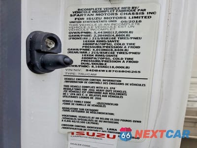 Zdjęcie 12 z 12 samochodu: 2016 ISUZU NPR BOX TRUCK VIN:54DB4W1B7GS806265 - miniatura