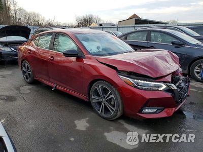 Czwarte zdjęcie samochodu z boku: 2021 NISSAN SENTRA SR VIN:3N1AB8DV5MY323381 - miniatura