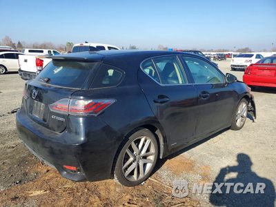 Trzecie zdjęcie samochodu z tyłu: 2014 LEXUS CT 200H BASE VIN:JTHKD5BHXE2203968 - miniatura