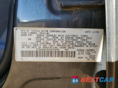 Zdjęcie 12 z 12 samochodu: 2003 TOYOTA RAV4 BASE VIN:JTEGH20V230093490 - miniatura