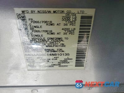 Zdjęcie 13 z 13 samochodu: 2004 INFINITI QX56 BASE VIN:5N3AA08C14N810135 - miniatura