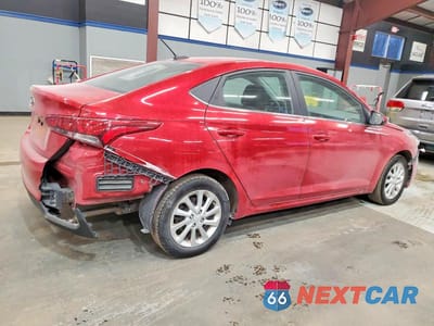 Trzecie zdjęcie samochodu z tyłu: 2022 HYUNDAI ACCENT SE VIN:3KPC24A64NE180339 - miniatura