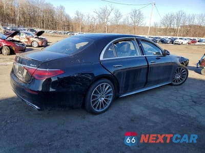 Trzecie zdjęcie samochodu z tyłu: 2023 MERCEDES-BENZ S 500 4MATIC VIN:W1K6G6DB6PA187971 - miniatura