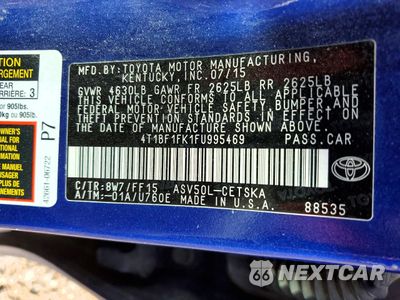 Zdjęcie 12 z 13 samochodu: 2015 TOYOTA CAMRY LE VIN:4T1BF1FK1FU995469 - miniatura