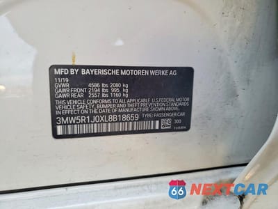Zdjęcie 12 z 12 samochodu: 2020 BMW 330I VIN:3MW5R1J0XL8B18659 - miniatura