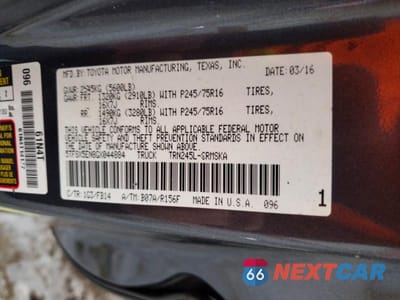 Zdjęcie 12 z 12 samochodu: 2016 TOYOTA TACOMA ACCESS CAB VIN:5TFSX5EN8GX044884 - miniatura