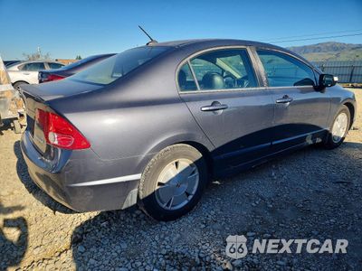 Trzecie zdjęcie samochodu z tyłu: 2008 HONDA CIVIC HYBRID VIN:JHMFA36248S018923 - miniatura