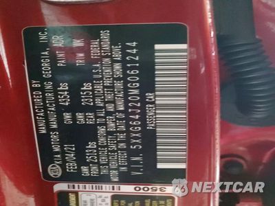 Zdjęcie 12 z 14 samochodu: 2021 KIA K5 GT LINE VIN:5XXG64J20MG061244 - miniatura