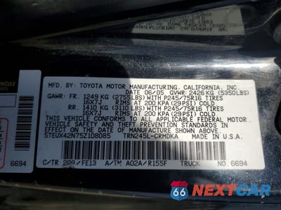 Zdjęcie 12 z 13 samochodu: 2005 TOYOTA TACOMA ACCESS CAB VIN:5TEUX42N75Z108085 - miniatura