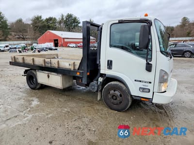 Czwarte zdjęcie samochodu z boku: 2012 ISUZU NPR DUMP FLATBED TRUCK VIN:54DB4W1B5CS802631 - miniatura