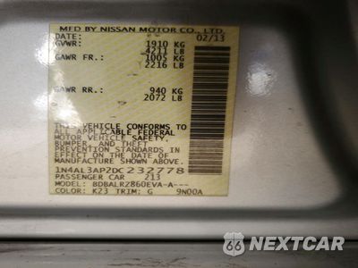 Zdjęcie 13 z 13 samochodu: 2013 NISSAN ALTIMA 2.5 VIN:1N4AL3AP2DC232778 - miniatura