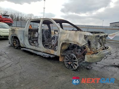 Czwarte zdjęcie samochodu z boku: 2021 GMC SIERRA K1500 DENALI VIN:3GTU9FET3MG223146 - miniatura