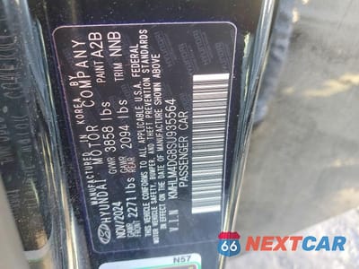 Zdjęcie 13 z 13 samochodu: 2025 HYUNDAI ELANTRA SEL SPORT VIN:KMHLM4DG8SU935564 - miniatura
