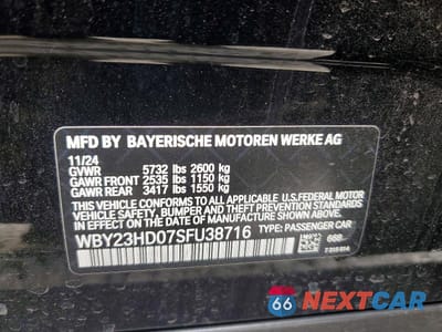 Zdjęcie 13 z 13 samochodu: 2025 BMW I4 EDRIVE 40 VIN:WBY23HD07SFU38716 - miniatura