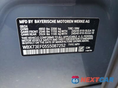 Zdjęcie 14 z 14 samochodu: 2025 BMW X1 XDRIVE28I VIN:WBX73EF05S5087252 - miniatura