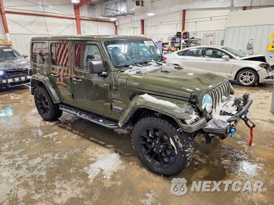 Czwarte zdjęcie samochodu z boku: 2023 JEEP WRANGLER SAHARA 4XE VIN:1C4JJXP65PW528726 - miniatura