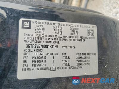 Zdjęcie 12 z 12 samochodu: 2013 GMC SIERRA K1500 SLE VIN:3GTP2VE70DG133189 - miniatura