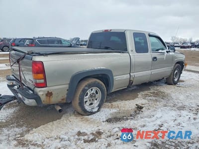 Trzecie zdjęcie samochodu z tyłu: 1999 GMC NEW SIERRA C1500 VIN:1GTEC19T7XZ537275 - miniatura