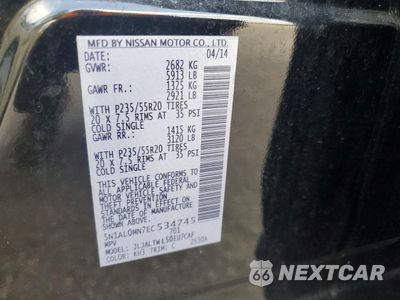 Zdjęcie 13 z 13 samochodu: 2014 INFINITI QX60 VIN:5N1AL0MN7EC534745 - miniatura