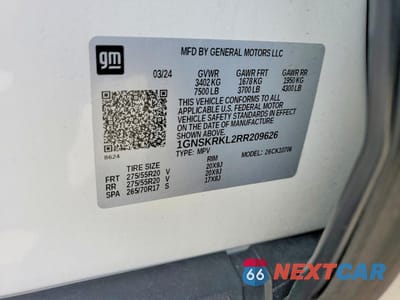 Zdjęcie 13 z 13 samochodu: 2024 CHEVROLET TAHOE K1500 RST VIN:1GNSKRKL2RR209626 - miniatura