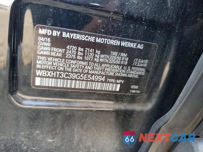 Zdjęcie 12 z 12 samochodu: 2016 BMW X1 XDRIVE28I VIN:WBXHT3C39G5E54994 - miniatura