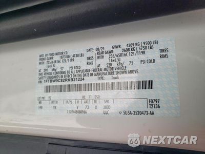 Zdjęcie 13 z 13 samochodu: 2024 FORD TRANSIT 350 DELIVERY VAN VIN:1FTBW9C82RKB21224 - miniatura