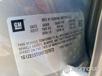 Zdjęcie 12 z 12 samochodu: 2017 CHEVROLET MALIBU LT VIN:1G1ZE5ST6HF237672 - miniatura