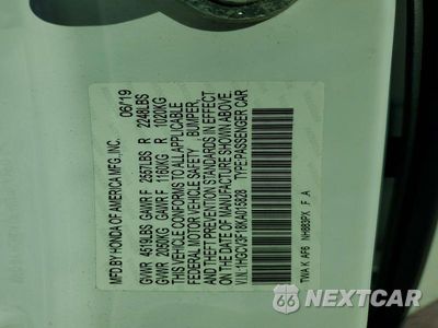 Zdjęcie 12 z 12 samochodu: 2019 HONDA ACCORD HYBRID VIN:1HGCV3F18KA015828 - miniatura