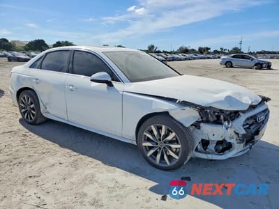 Czwarte zdjęcie samochodu z boku: 2022 AUDI A4 PREMIUM PLUS 40 VIN:WAUBBAF48NA024791 - miniatura