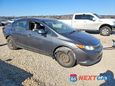 Czwarte zdjęcie samochodu z boku: 2012 HONDA CIVIC LX VIN:19XFB2F5XCE086268 - miniatura