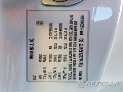 Zdjęcie 12 z 13 samochodu: 2021 TESLA MODEL 3 VIN:5YJ3E1EA2MF051643 - miniatura