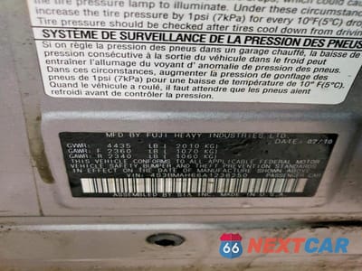 Zdjęcie 13 z 13 samochodu: 2010 SUBARU LEGACY 2.5I PREMIUM VIN:4S3BMAH66A1238250 - miniatura