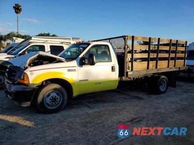 2001 FORD F350 SUPER DUTY FLATBED TRUCK 1FDWF36F11EC20267 - główne zdjęcie licytacji z USA - miniatura