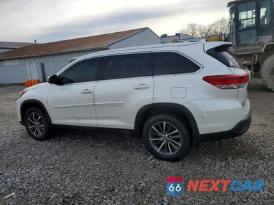 Drugie zdjęcie samochodu z przodu: 2019 TOYOTA HIGHLANDER SE VIN:5TDJZRFH3KS582736 - miniatura