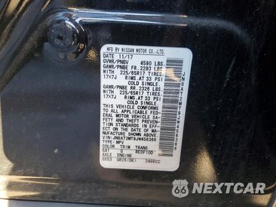 Zdjęcie 13 z 13 samochodu: 2018 NISSAN ROGUE S VIN:JN8AT2MT9JW456366 - miniatura