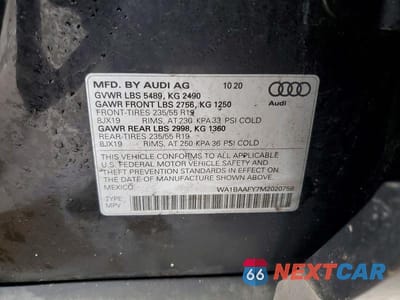 Zdjęcie 12 z 12 samochodu: 2021 AUDI Q5 PREMIUM PLUS VIN:WA1BAAFY7M2020758 - miniatura