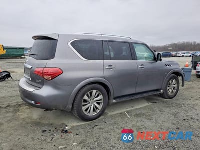 Trzecie zdjęcie samochodu z tyłu: 2016 INFINITI QX80 VIN:JN8AZ2NE5G9120154 - miniatura