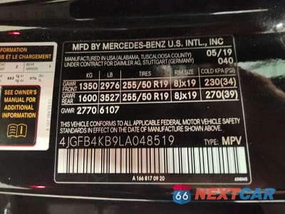 Zdjęcie 13 z 13 samochodu: 2020 MERCEDES-BENZ GLE 350 4MATIC VIN:4JGFB4KB9LA048519 - miniatura