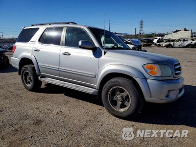 Czwarte zdjęcie samochodu z boku: 2002 TOYOTA SEQUOIA LIMITED VIN:5TDZT38A42S090461 - miniatura