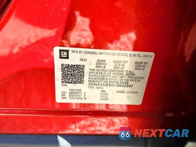 Zdjęcie 13 z 13 samochodu: 2019 CHEVROLET EQUINOX LT VIN:3GNAXKEV6KS642547 - miniatura