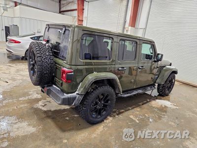 Trzecie zdjęcie samochodu z tyłu: 2023 JEEP WRANGLER SAHARA 4XE VIN:1C4JJXP65PW528726 - miniatura